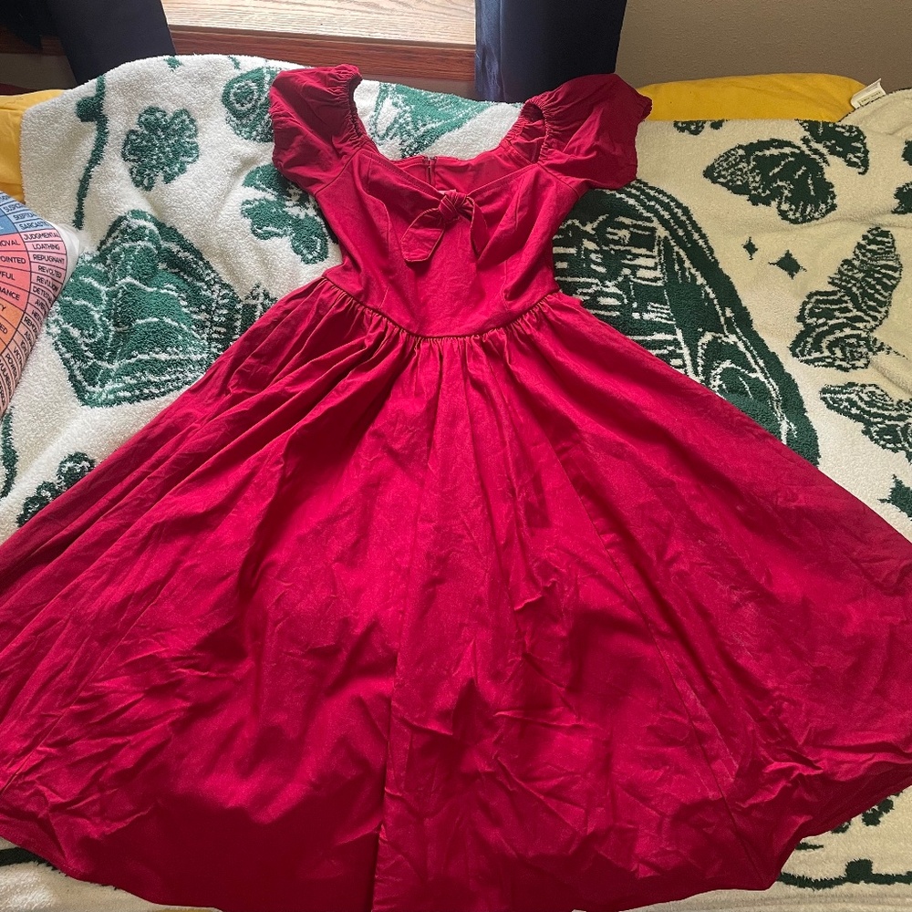 Vixen Red Fit and Flare Dress